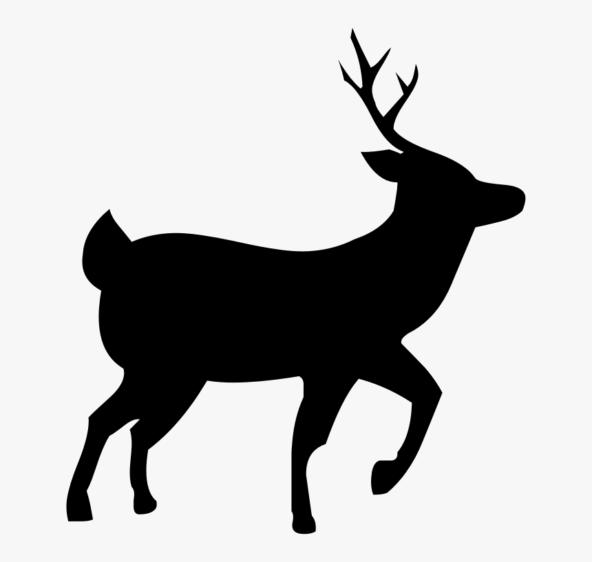 Deer Silhouette - Deer Silhouette Transparent, HD Png Download