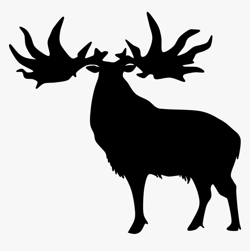 Reindeer Head Silhouette Png - Portable Network Graphics, Transparent Png