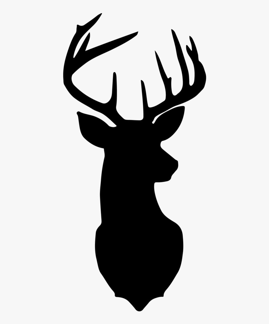 Deer Head Silhouette Transparent, HD Png Download