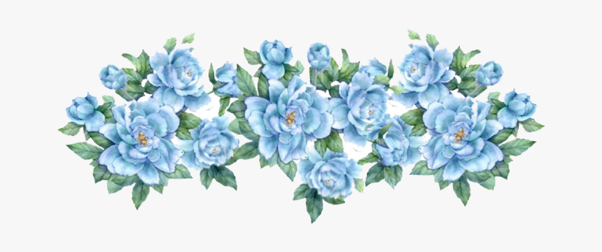 Picture - Blue Flowers Png, Transparent Png