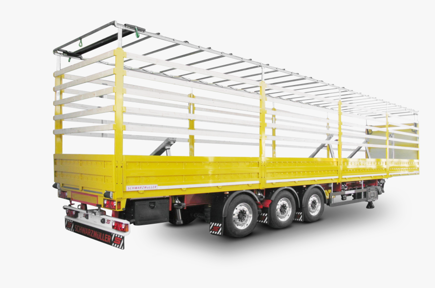 3-axle Lightweight Platform Semitrailer - Trailer Truck, HD Png Download