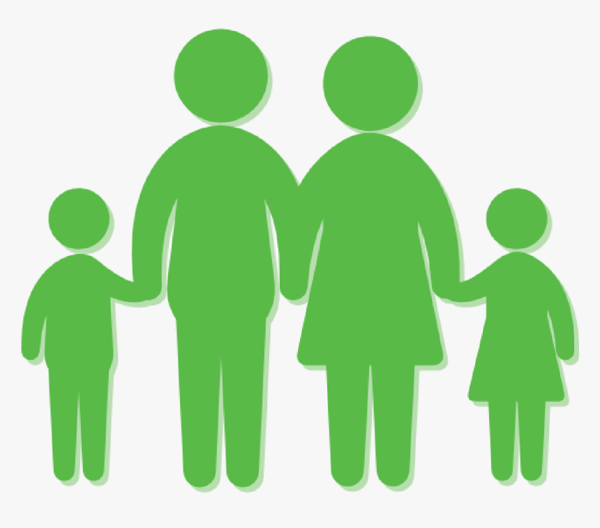 Family Silhouette Coloring Pages , Png Download - Family Png, Transparent Png