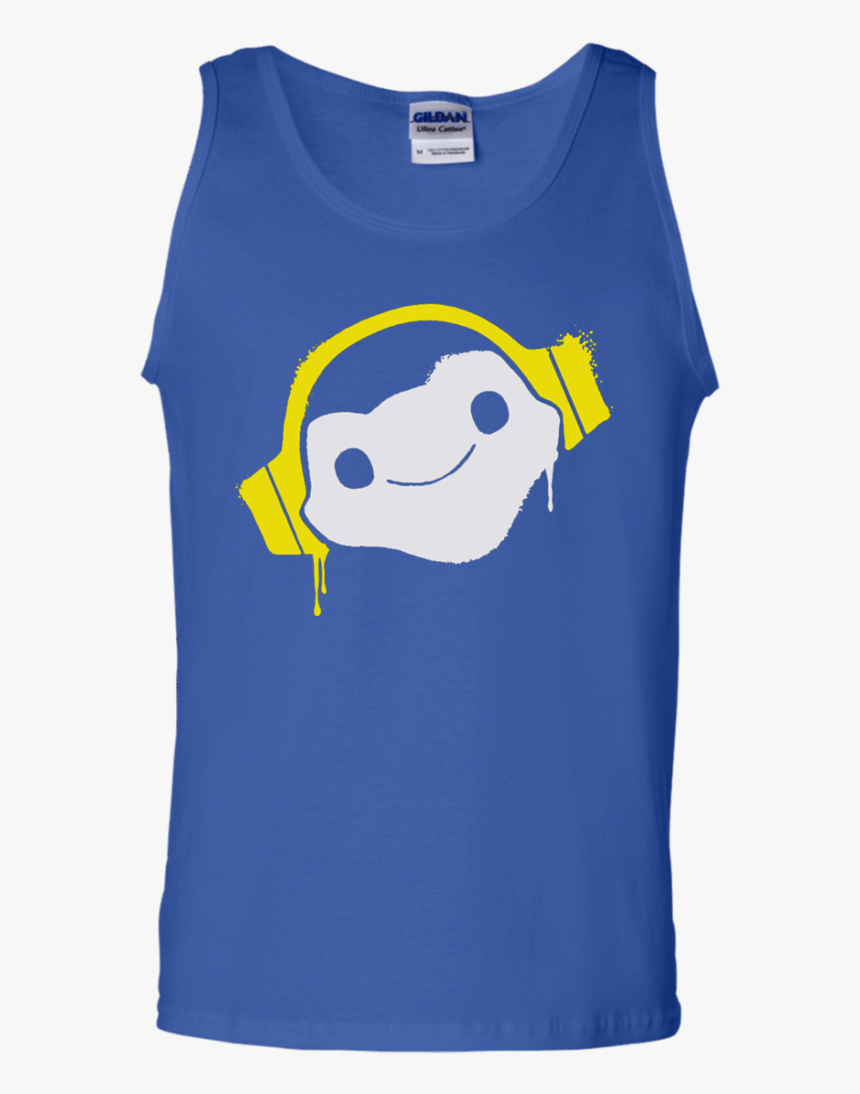 Overwatch Lucio Headphones Spray Tank Top Black S 
 - T-shirt, HD Png Download