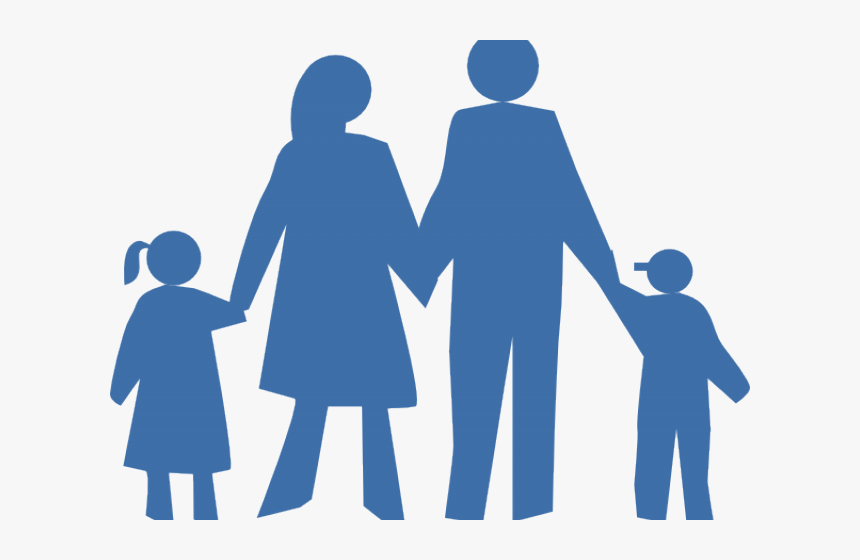 Family Clipart Silhouette - Clipart Family Silhouette Png, Transparent Png