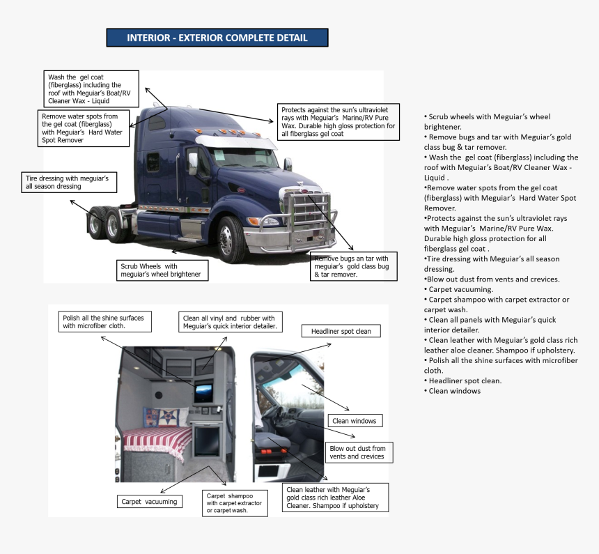 Use This Package If Your Truck Has Light Oxidation - Semi Truck, HD Png Download