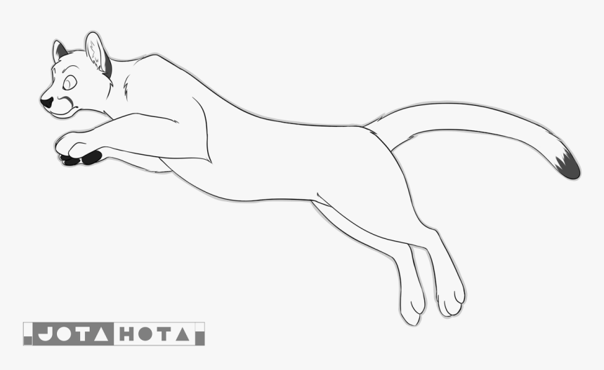 X Marks The Spot Lineart - Cougar Lineart, HD Png Download