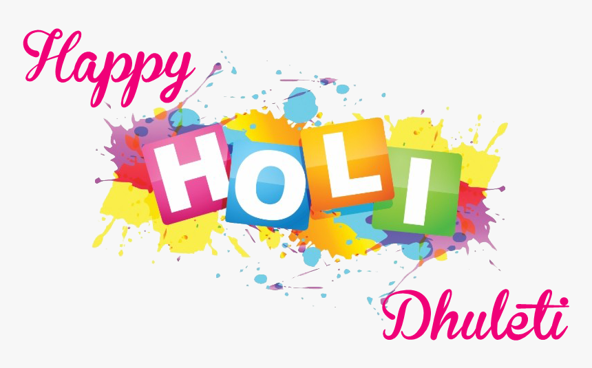 Happy Dhuleti Png Free Download - Color, Transparent Png