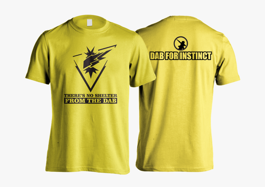 Kaos Dab Team Instinct / Game Pokemon Go / Spark / - Sipsco Shirt, HD Png Download
