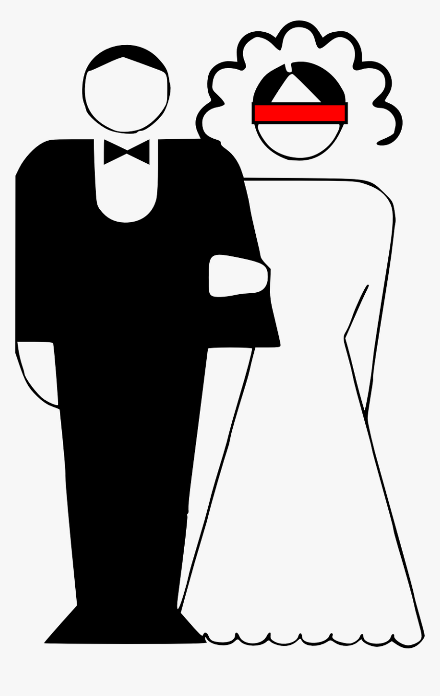 Wedding, Wedding, Couple, Bride, Groom, Marriage - Marriage Black And White, HD Png Download