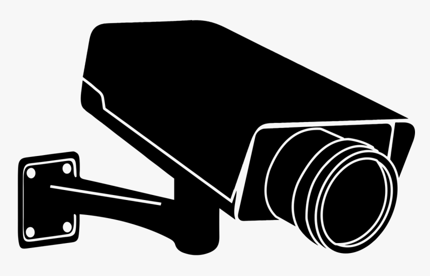 Angle,monochrome Photography,photography - Cctv Warning Png, Transparent Png