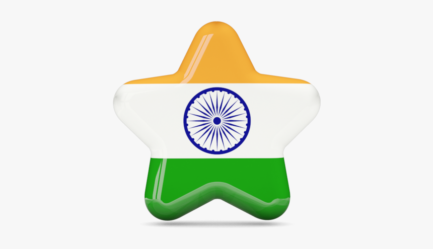 National Flag Of India Png Pic - Indian Flag Star Png, Transparent Png