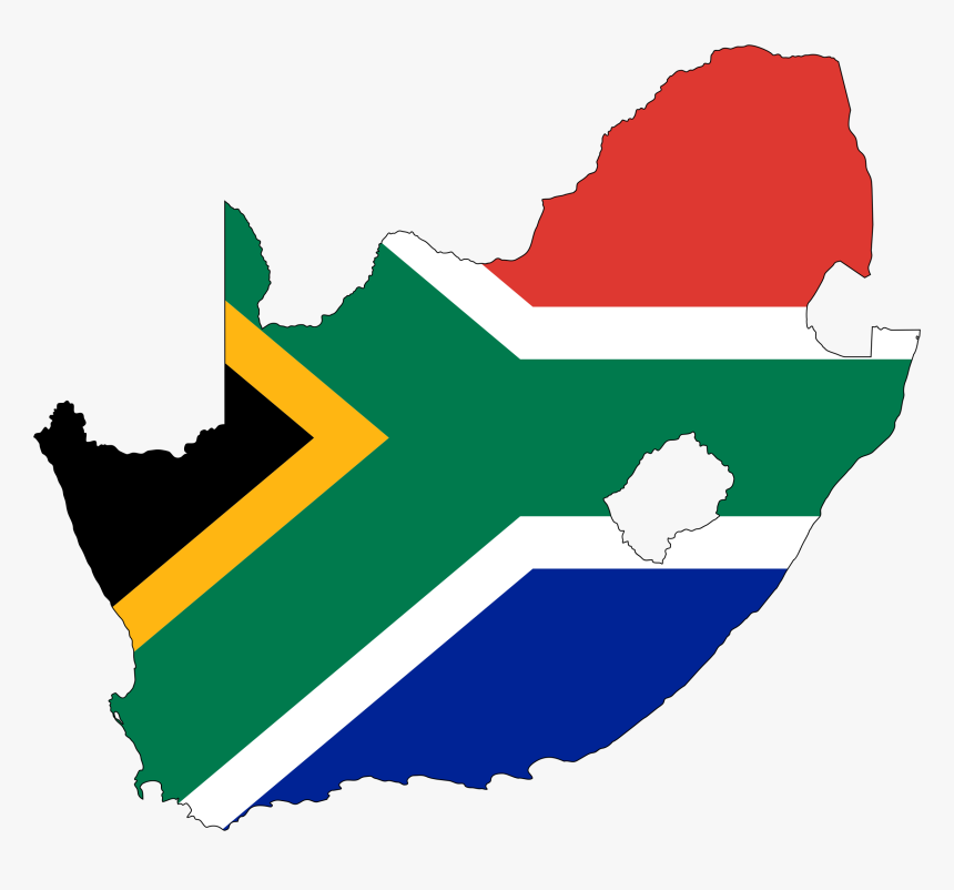 Angle,area,graphic Design - Transparent South African Flag Png, Png Download