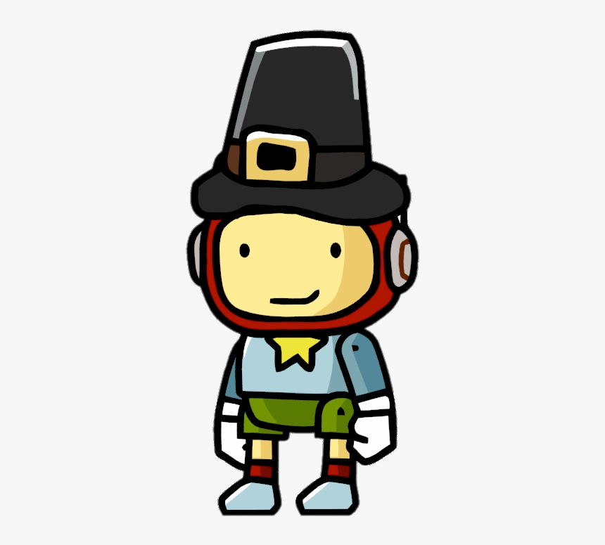Scribblenauts Maxwell With Pilgrim Hat Clip Arts - Maxwell Scribblenauts Png, Transparent Png