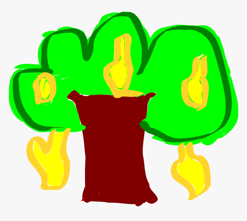 Mango Tree Cartoony Clip Arts - Tree Cartoony, HD Png Download