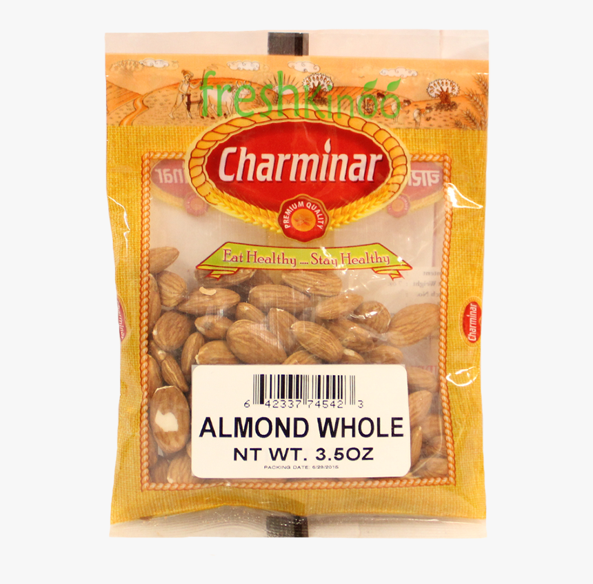 Almond Whole ثابت بادام - Nut, HD Png Download