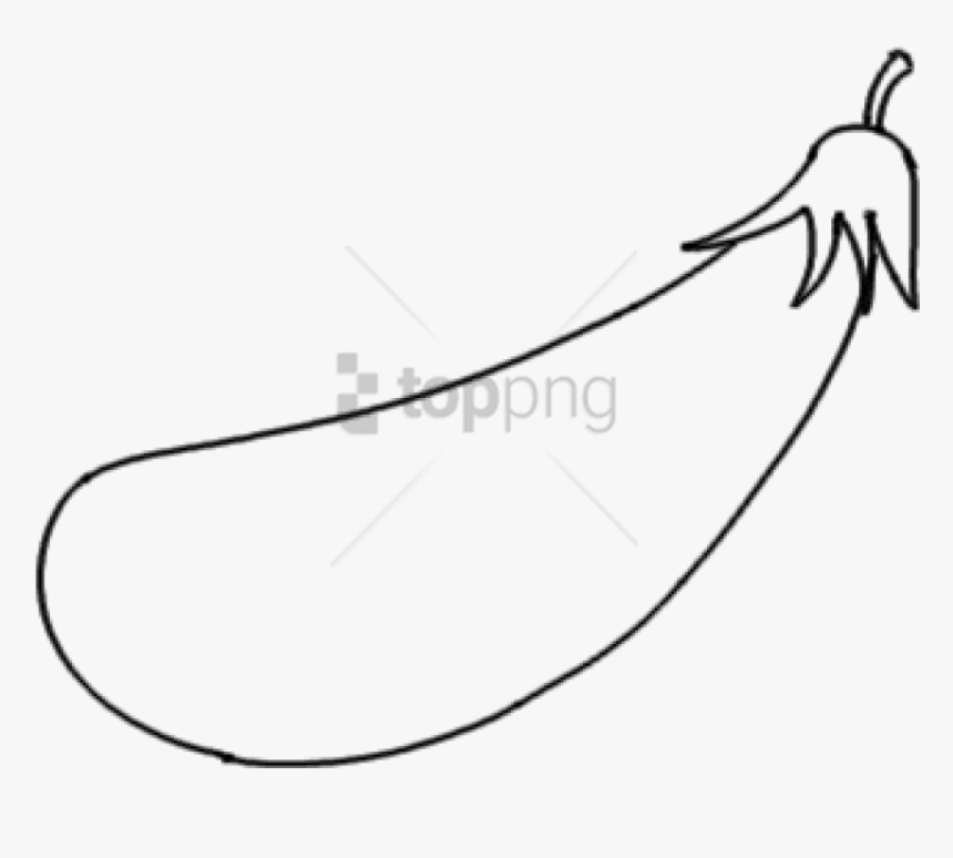 Free Png Brinjal Picture For Drawing Png Image With - Brinjal Black & White, Transparent Png