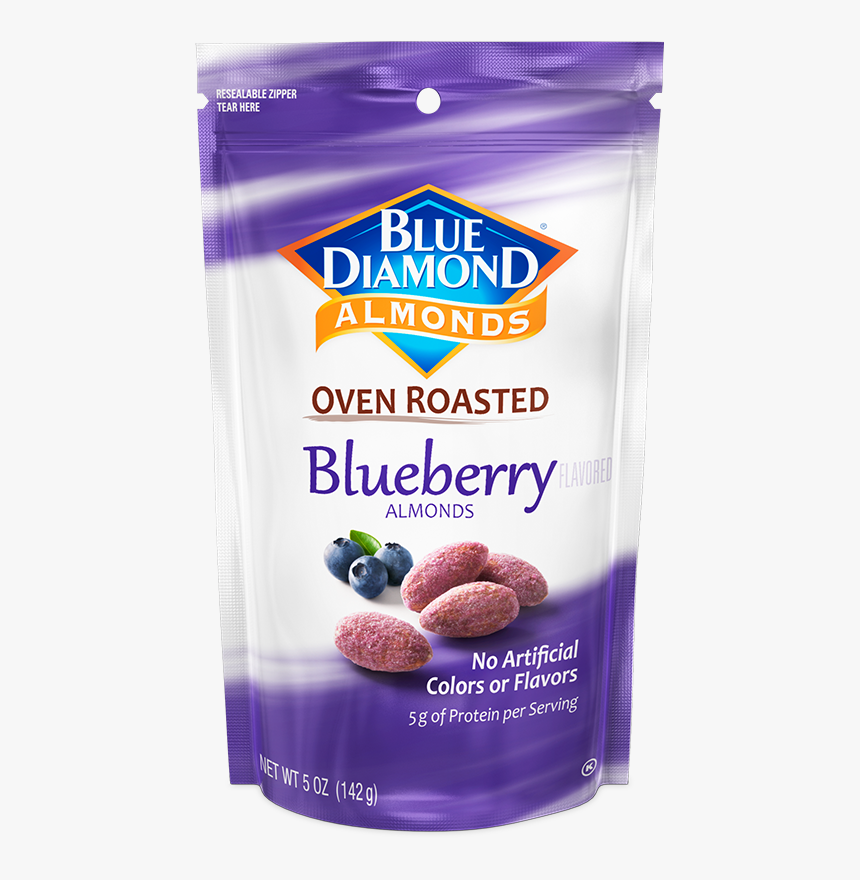Blueberry Almonds - Flavored Almonds, HD Png Download