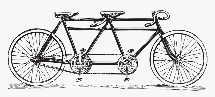 Tandem Bicycle - Love You From My Head Tomatoes Card, HD Png Download