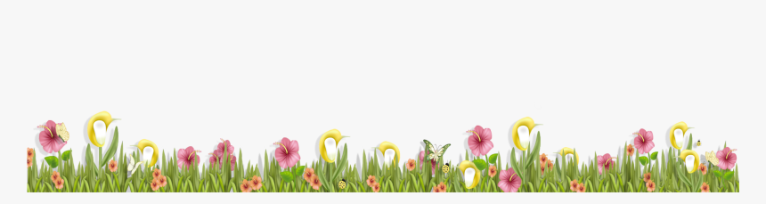 Background Grass And Flowers Clipart, HD Png Download
