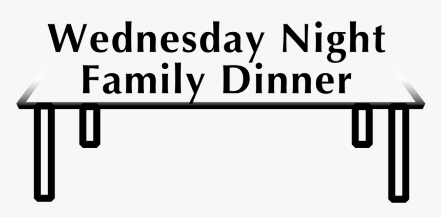 Weds Night Family Dinner Logo Draft1 Bw - Kick American Football, HD Png Download
