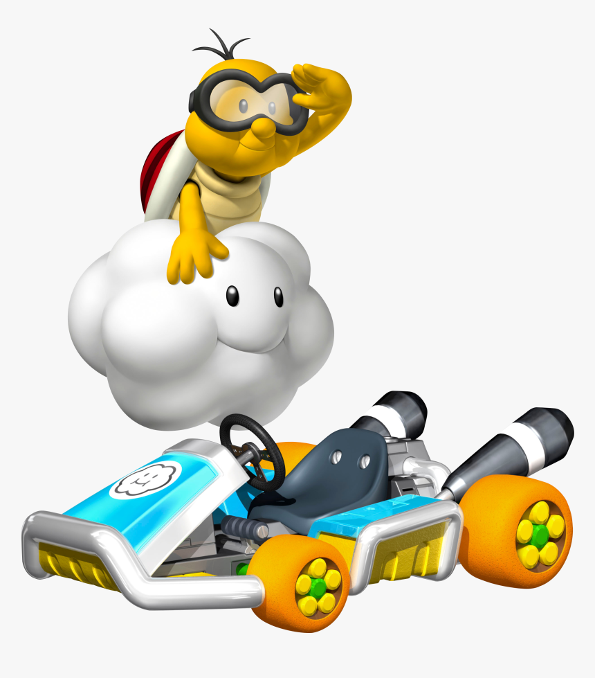 Transparent Mario Kart Clipart - Mario Kart 7 Lakitu, HD Png Download