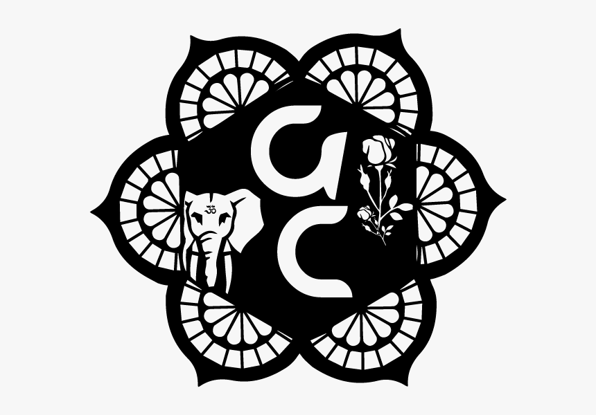 Ganesh Cartel Logo Small Black@0 - Mandala Vector Png, Transparent Png
