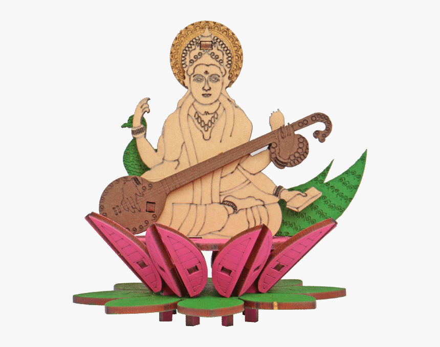 Saraswati , Png Download - Illustration, Transparent Png