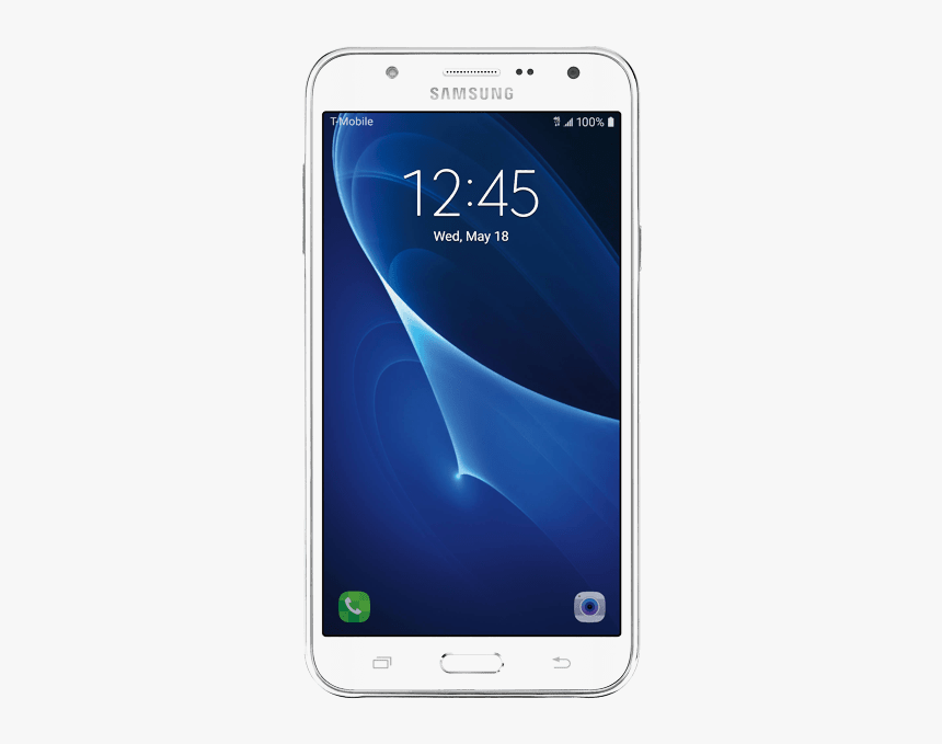 Samsung J7 Png - White Samsung Galaxy J7, Transparent Png