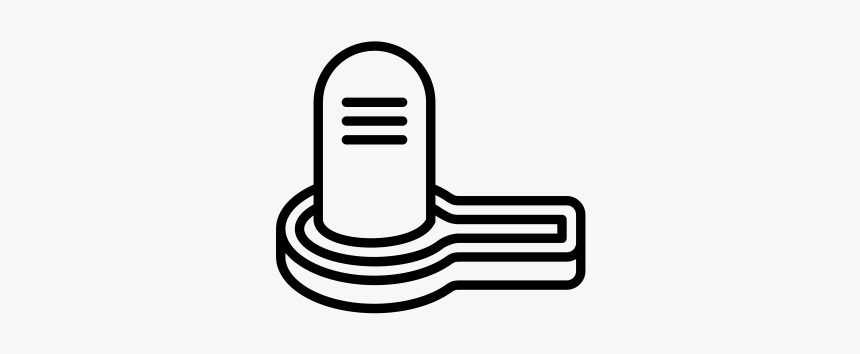 Shivling Rubber Stamp 
 Class Lazyload Lazyload Mirage - Shivling Black And White, HD Png Download