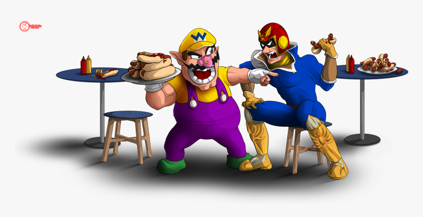 Wario & Captain Falcon - Smash Bros Melee Wario, HD Png Download