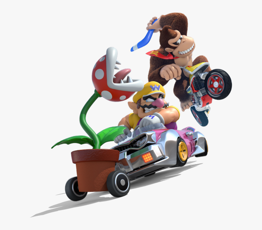 Wario Vs Donkey Kong - Mario Kart 8 Deluxe Wario, HD Png Download
