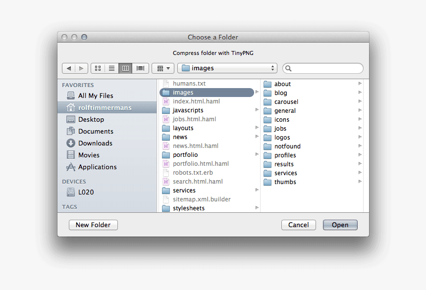 Compressing Images In With - Photoshop Script Folder Selectdialog, HD Png Download