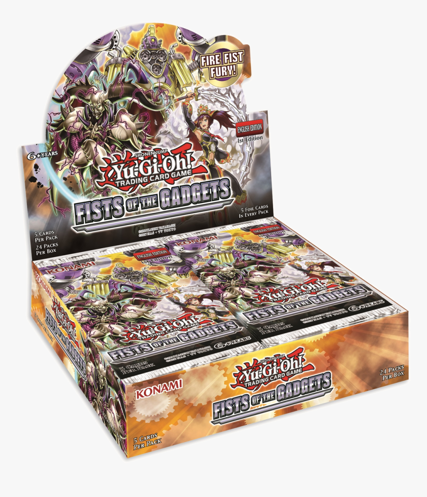 Yu Gi Oh Fists Of The Gadgets Booster Box - Yugioh Fists Of The Gadgets, HD Png Download