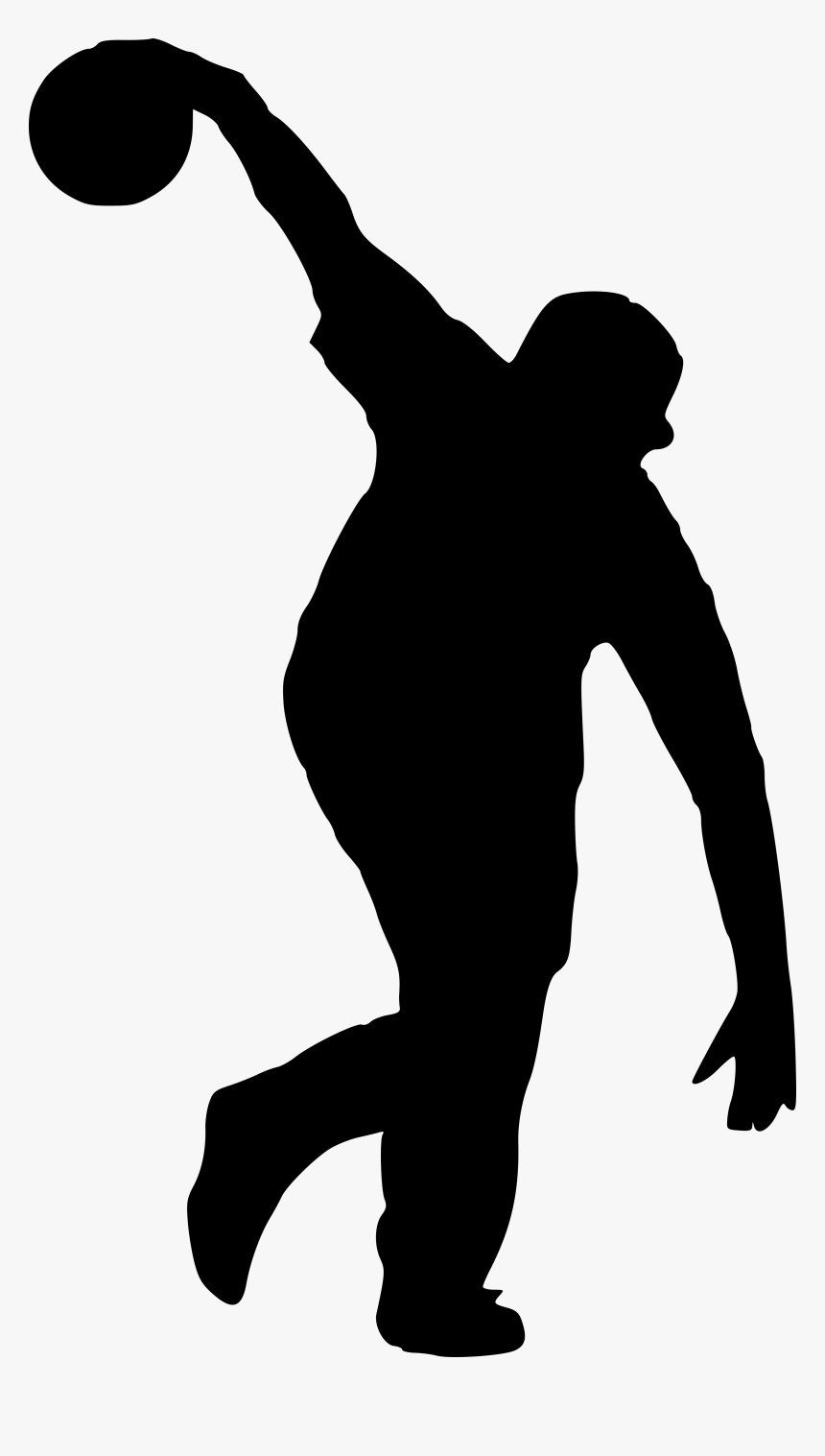 Person Bowling Silhouette Png, Transparent Png