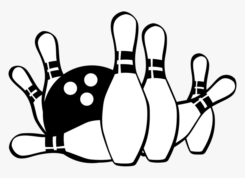Ball, Bowling, Pins, Game, Sport - Bowling Clip Art Free, HD Png Download