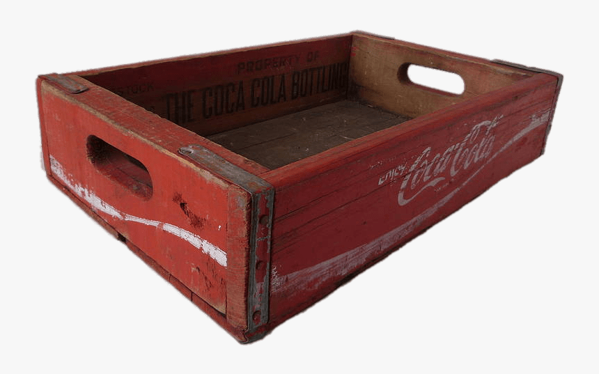 Long Vintage Coca Cola Crate - Wood, HD Png Download