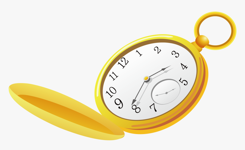 Vector Gold Pocket Watch Png Download - Vector Pocket Watch Png, Transparent Png