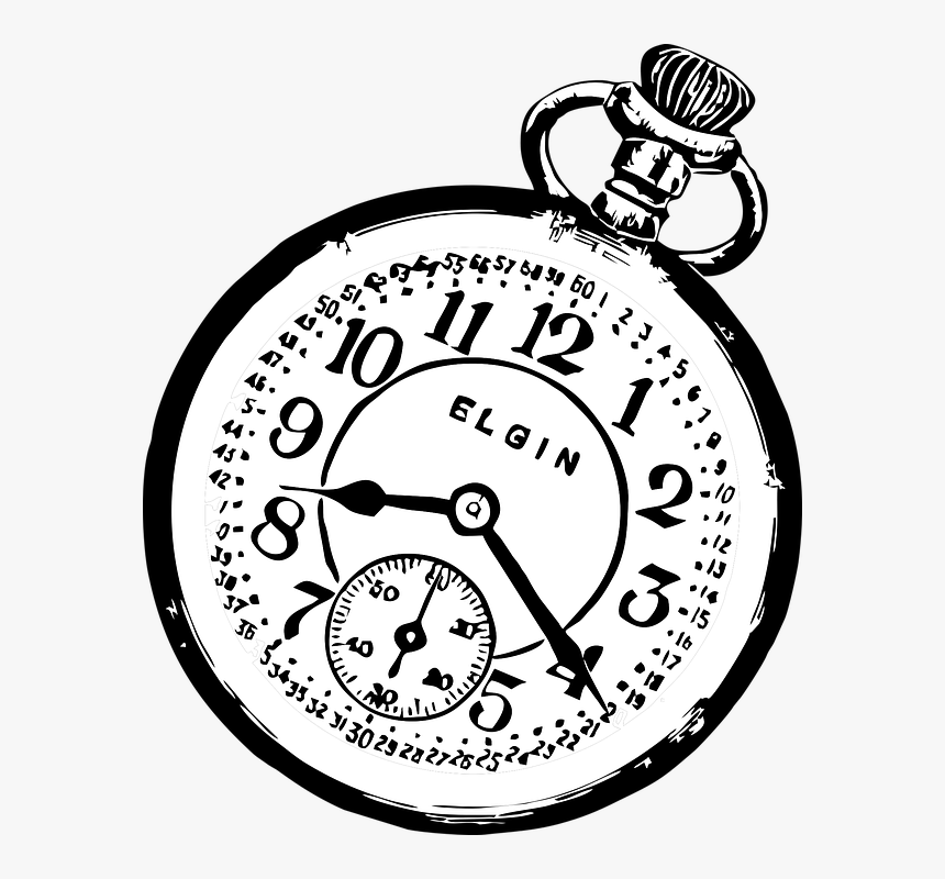 Pocket Watch Watch Clock Time Vector Image Retro Pocket Watch Open Clipart Hd Png Download Transparent Png Image Pngitem