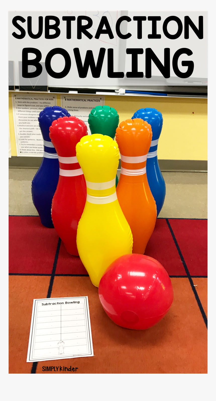 Subtraction Bowling - Bowling Activity For Subtraction, HD Png Download