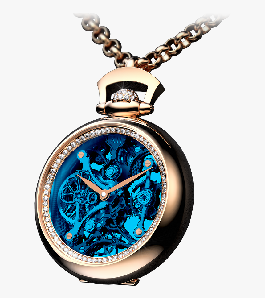 Pocket Watch Blue Gears, HD Png Download