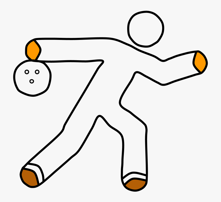 Bowler, Bowling Ball - Line Art, HD Png Download