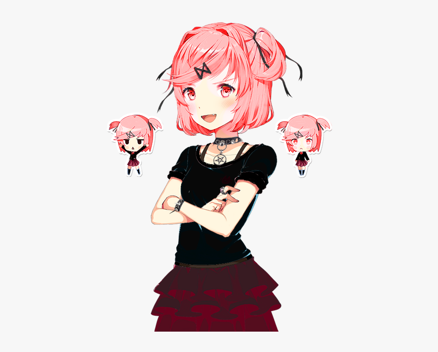 Doki Doki Literature Club Natsuki Png, Transparent Png