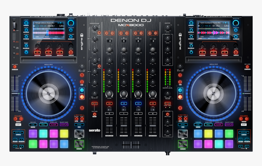 Denondj Mcx8000 Main - Denon Dj Controller, HD Png Download