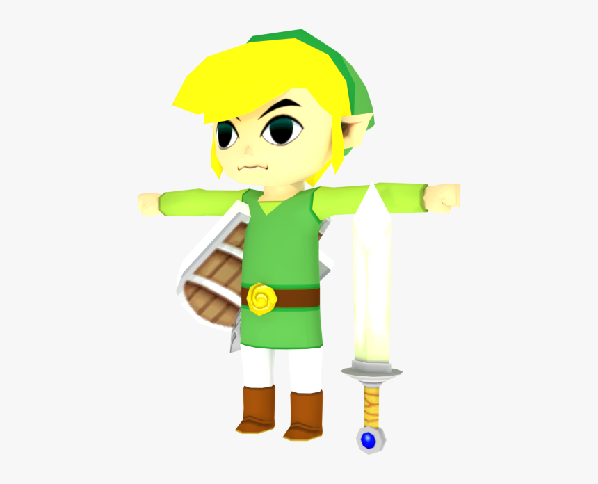 Download Zip Archive - Toon Link Model, HD Png Download