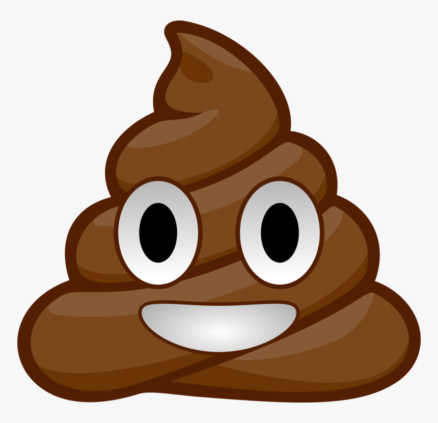 Poo Face Emoji Cutouts - Poop Emoji, HD Png Download