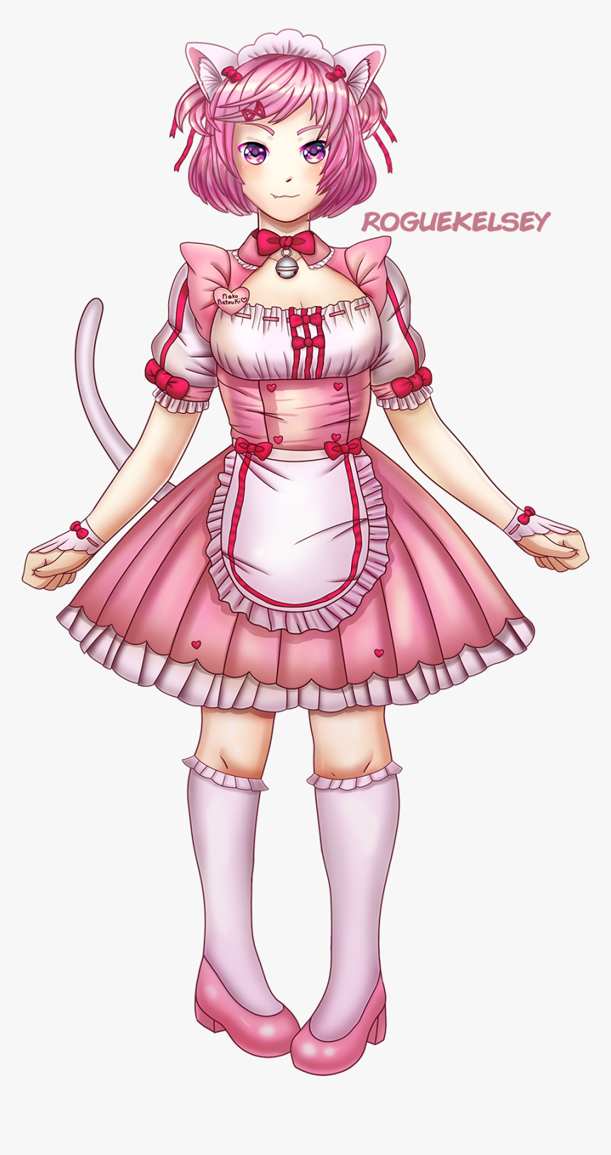 [commission] Neko Natsuki - Natsuki In Maid Ddlc, HD Png Download