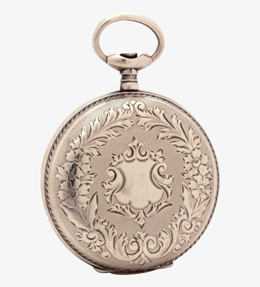 Antique Mathey Jacot Locle 875 Silver Swiss Pocket - Antique Pocket Watch Backs, HD Png Download