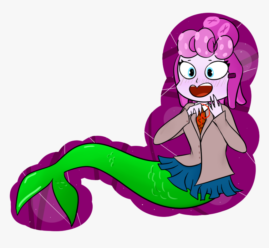Mermaid Clipart Cove - Cuphead Doki Doki Literature Club, HD Png Download