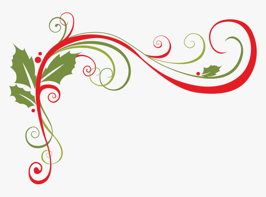 Holiday Swirl Png - Christmas Swirls Png, Transparent Png