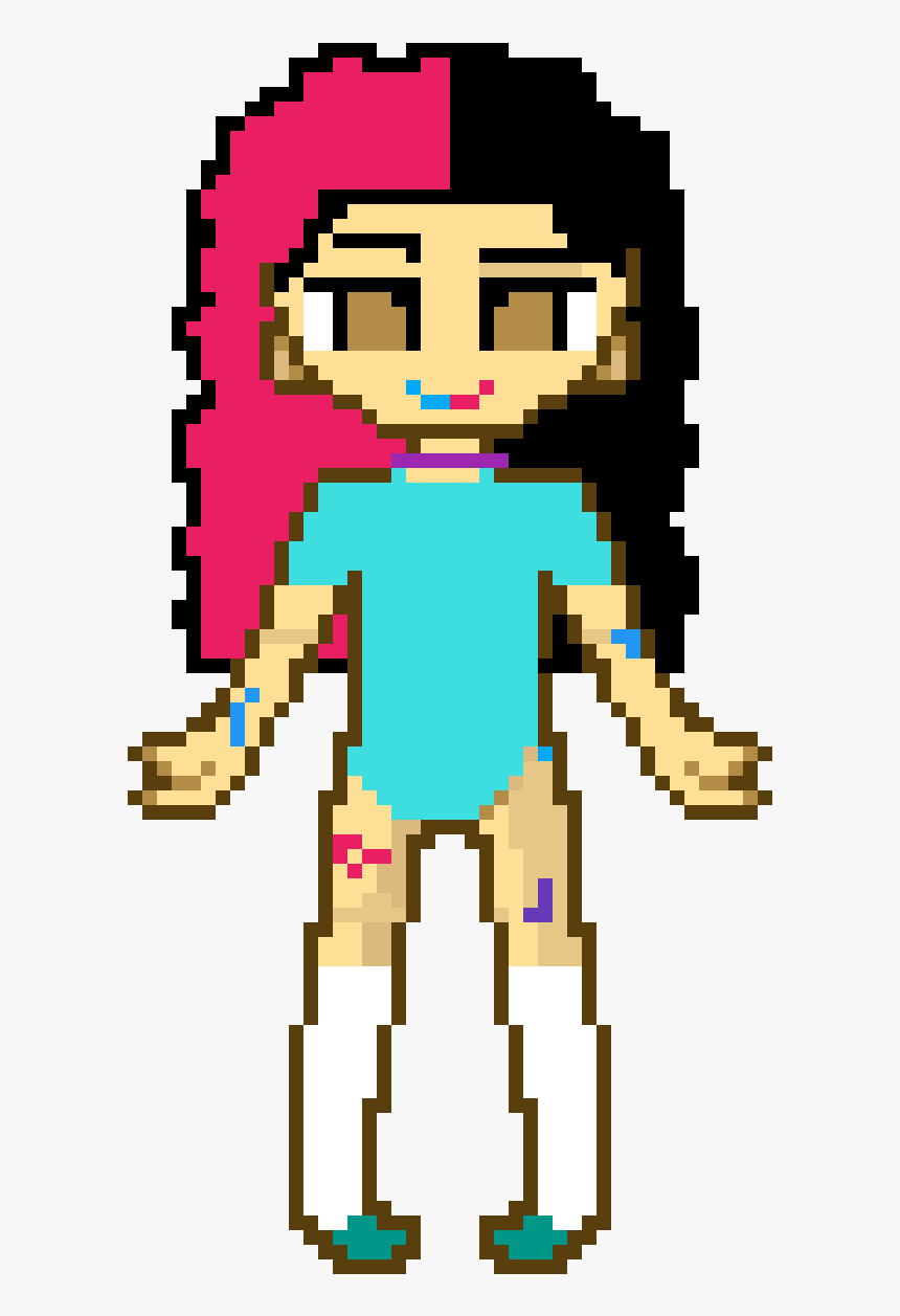 Ashley Spinelli Clipart , Png Download - Grid Minecraft Pixel Art, Transparent Png